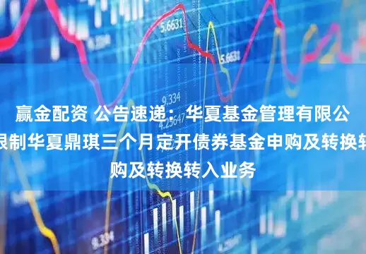赢金配资 公告速递：华夏基金管理有限公司关于限制华夏鼎琪三个月定开债券基金申购及转换转入业务