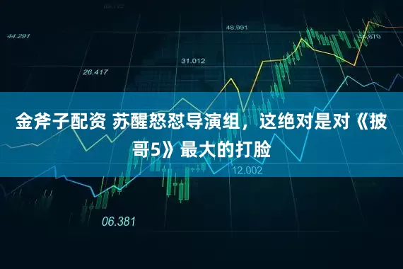 金斧子配资 苏醒怒怼导演组，这绝对是对《披哥5》最大的打脸